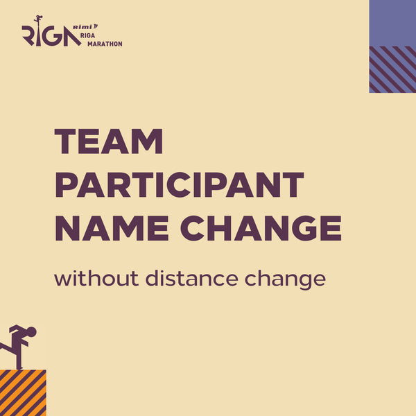 Team participant name change (without distance change)