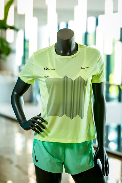 Women's Rimi Riga Marathon 2021 Nike running shirt (green)