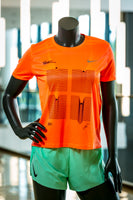 Women's Rimi Riga Marathon 2021 Nike running shirt (orange)
